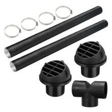 75mm Hot Air Exhaust Vent Hose Clamp Set for Car Heater Pipe
