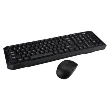Wireless keyboard and mouse for desktop computers and laptops with automatic sleep mode (1 set)