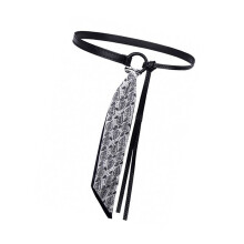 Ceinture écharpe réglable, légère et confortable, ceinture-Noir