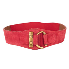 Girls Trendy Waist Belt Waistband Costume Underbust Wide-Red