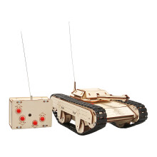STEM Learning Wooden Tanks Building Kits Remote Control Tanks