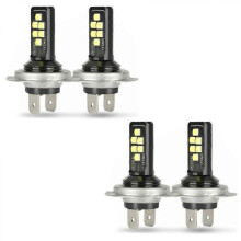 4x H7 LED-frontlykter til nærlys 60000 LM 6000K 220W kjølig hvit