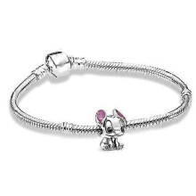 Pandora armbånd i sterlingsølv med Disney Lilo & Stitch-anheng, 16 cm