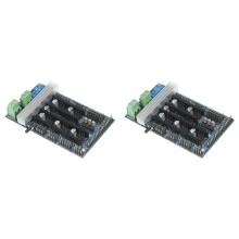 2X Ramps 1.6-Steuerplatine, 3D-Drucker-Controller, 4-Lagige Bedienfeldplatine mit Kühlkörper-Erweiterungs-Mainboard