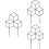 Sort metal planteespalier 45x30cm (3-pak) 1