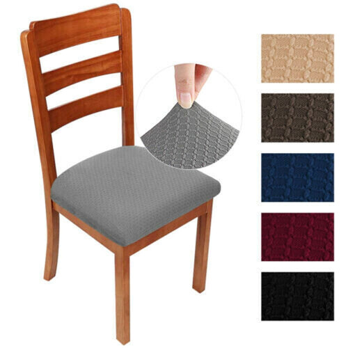 Stretch-Jacquard-Stuhlhussen, Esszimmerstuhlüberzüge, 2er-, 4er- oder 6er-Packung