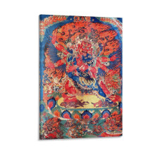 Plakat z nadrukiem tybetańskim Thangka Chakrasamvara 16x24 cale