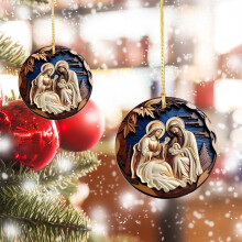 Xaoshaoyi Nativity Scene Christmas Ornament Religious