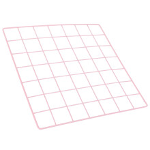 Pink Iron Photo Grid Frame 35x35cm