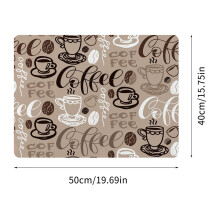 TPR-koffiezetmat 50x40 cm, antislip aanrechtmat