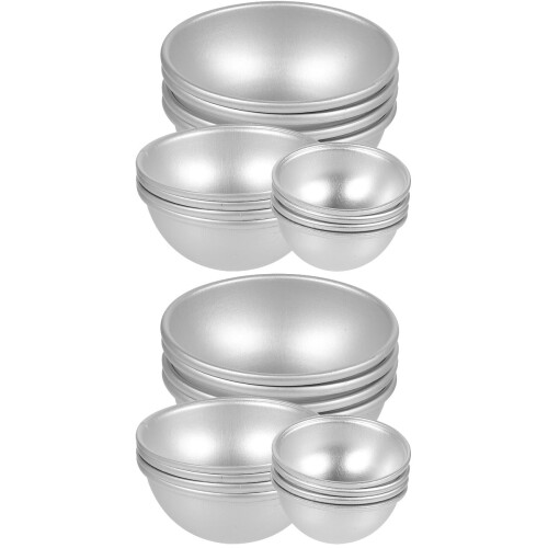 Half Ball Cake Mold Set – 24-Piece Aluminium Alloy
