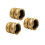 Adaptéry záhradnej hadice 3x3/4" samec-samec 1