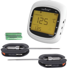 NutriChef Bluetooth BBQ Thermometer PWIRBBQ80 White Black