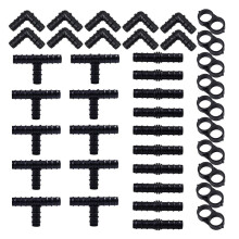 Druppelirrigatie-accessoireset – 40-delige kunststof set