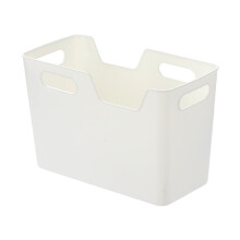 YgkuHd witte plastic opbergbakken met vier handgrepen voor het organiseren van de voorraadkast.
