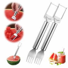 2-in-1 roestvrijstalen watermeloen- en fruitsnijder