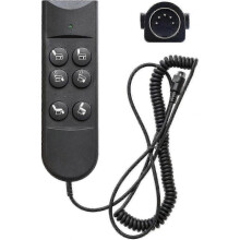 Controle remoto de 6 botões para poltronas reclináveis, controle manual com conector de 5 pinos para poltronas elevatórias, controle manual