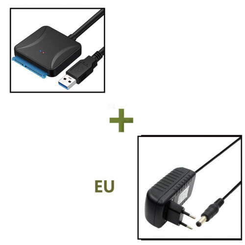 Cabo USB 3.0 para SATA, adaptador conversor de disco rígido USB 3.0, adaptador externo de HDD/SSD de 2,5/3,5 polegadas para laptop, Xbox One