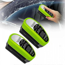 2-częściowa szczotka do czyszczenia filmu olejowego w samochodzie, 2025 New 2.0 Green Glass Oil Film Remover, kompatybilna z szybami samoch