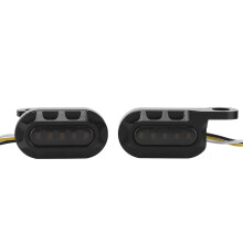 Motorsykkel foran LED-blinklys Mini-styremonterte blinklys Switchback-mønster Universell kompatibilitet Lys gul farge Anti-korrosjon Lav