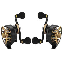 (CHINA, Left Hand) Raft Fishing Reel Left/Right Hand 36/1 Speed Ratio 6+1 Bearing Metal Winter Ice Fishing Reel Portable Fish Tackle