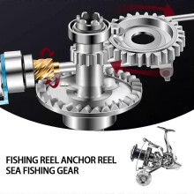 (HK8000P- Shallow cup) 12000 Full Metal Spool Jigging Long Surf Casting Big Game Spinning Fishing ReeH8