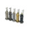 Easy Installation 6.35mm Tube Style Jacks Socket-Golden 1 5