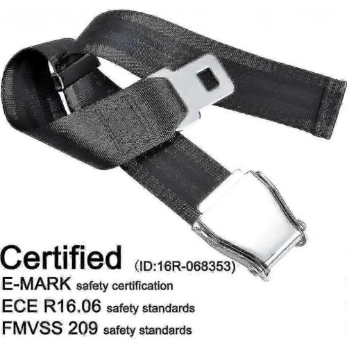 Prolunga per cintura di sicurezza per aerei, certificata E4, regolabile da 15,2 cm a 81,3 cm 2