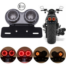 Lampă spate inovatoare pentru motocicletă, lampă spate cu LED-uri de mare putere, super luminoasă, cu suport pentru plăcuța de înmatriculare,