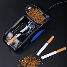 (Blå) Elektrisk cigarettrullningsmaskin, anslutningsbar cigarettrulle passar rullrör med 6,5 mm papper