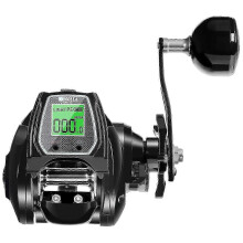 (LEFT) SAMOLLA Large Deep Water Electronic Fishing Reel Waterproof 6.4:1 16KG Drag Metal Base for Ocean and River Fishing 2025