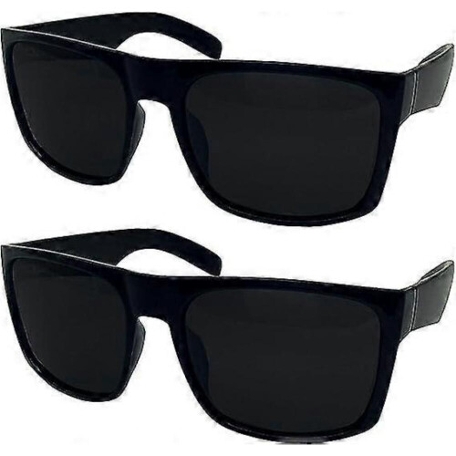 2 Pack Xl Polarized Men's Big Wide Frame Sunglasses - Large Head Fit 1