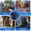 Extra-large, breathable and drinkable metal muzzle suitable for Great Danes to prevent biting. 5