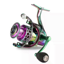 Long Throw Spinning Reel for Sea Fishing - Universal Freshwater and Saltwater Use with Colourful Professional Gear 26s