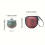 Tea Brewing Set Ceramic Teapot and Tea Cup for Camping And-pink 5