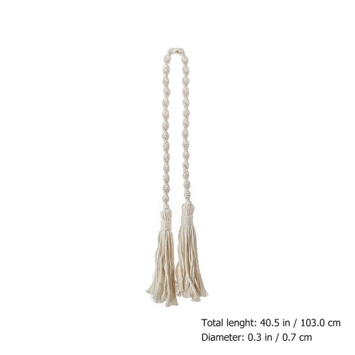 Embrasses de rideaux décoratives en coton (2 pièces) 2