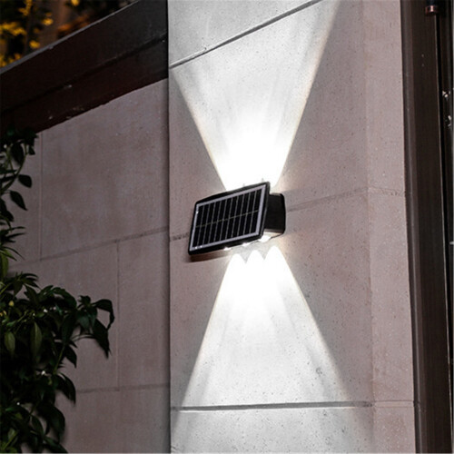Solcellsdriven upp- och nervägglampa för utomhusbruk 2