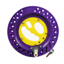 Fishing Reel Hand Grip Reels Handlebar Reels Fishing Tackle Supplies(Purple Yellow)