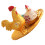 Artistic Hand Painted Rooster Trinket Box-Double chicken model 1