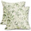 Capas de Almofada Spring Leaf Verde Sálvia 20x20 Conjunto de 2 1