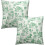Fodere per cuscini decorativi in cotone verde chiaro, 40x40 cm (2 pezzi) 1