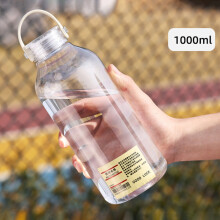 Genomskinlig vattenflaska i plast – 400 ml eller 1000 ml