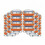 24 stk. etuier kompatible med 5-lags barberblader 2