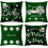 Housses de coussin pour la Saint-Patrick 12x12, ensemble de trèfles verts 1