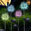 Luces solares con forma de diente de león, multicolor, paquete de 4 1