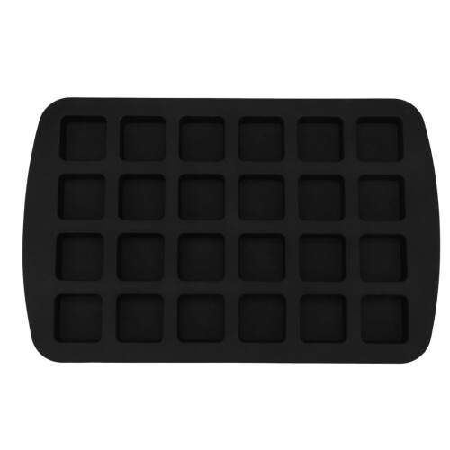Φόρμα κέικ Flybaeast Cake Make24-Cavity Καλούπι ψησίματος για brownie σιλικόνης, τετράγωνα,