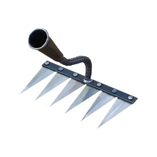 PAVEOS Garden Tools Clearance - Βαρέως τύπου μεταλλική τσουγκράνα για ξεβοτάνισμα, συμβατή με