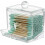 Porta cotton fioc trasparente con dispenser 1