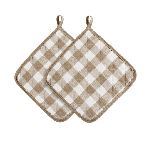 Presine a quadri Buffalo Check - Poliestere/Cotone - Set da 2