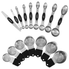 Magnetische maatlepels en -bekers set, 16-delig